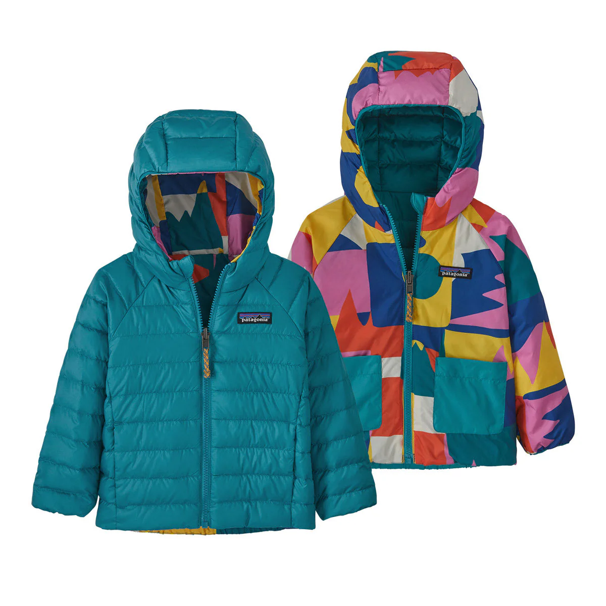 Baby Reversible Down Sweater Hoody - Image 3