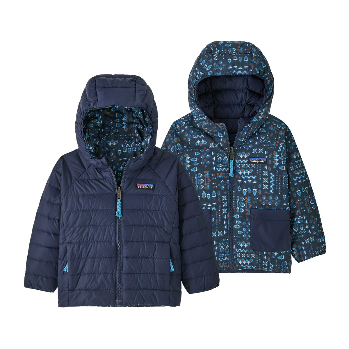 Baby Reversible Down Sweater Hoody - Image 4