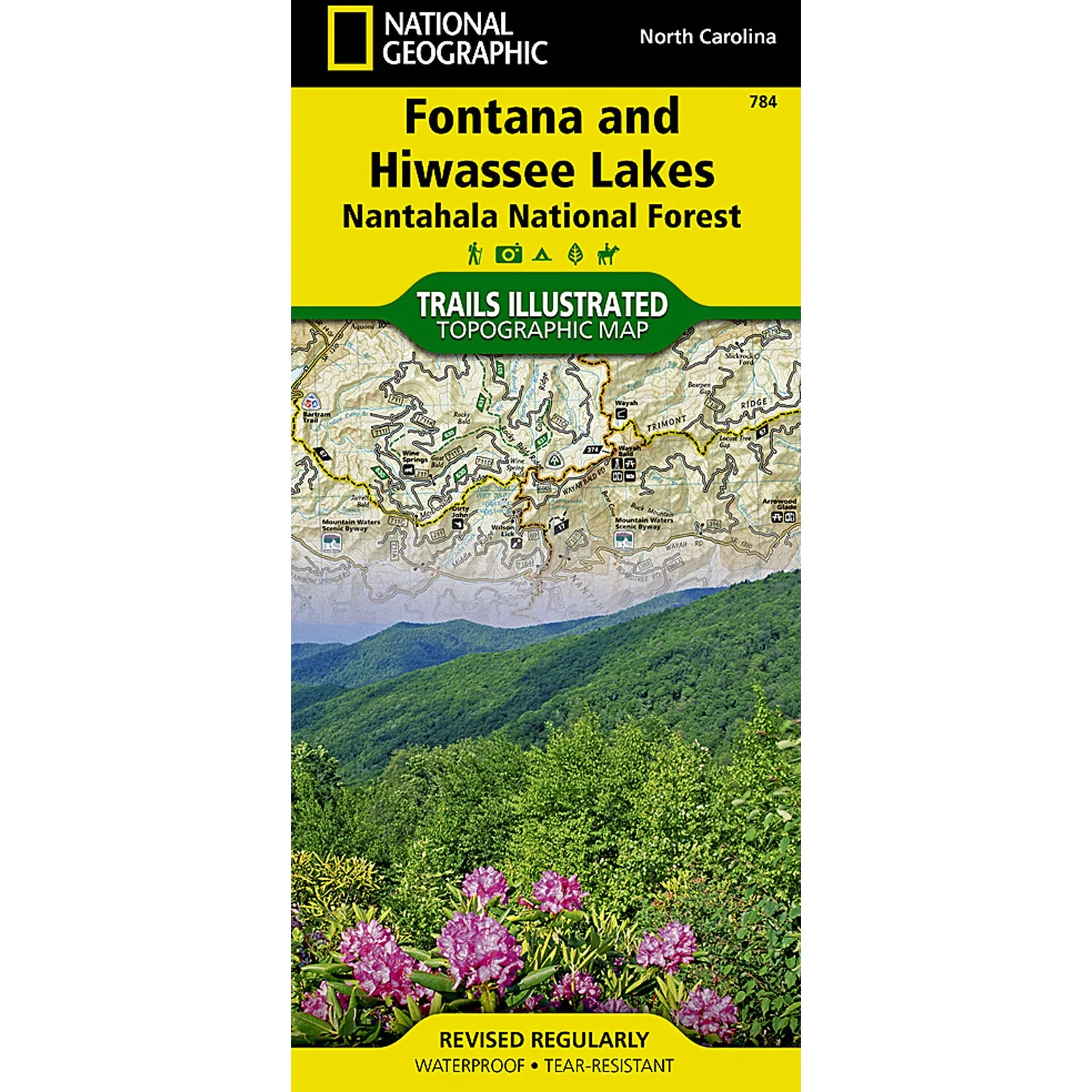 Fontana and Hiwassee Lakes [Nantahala National Forest] Map