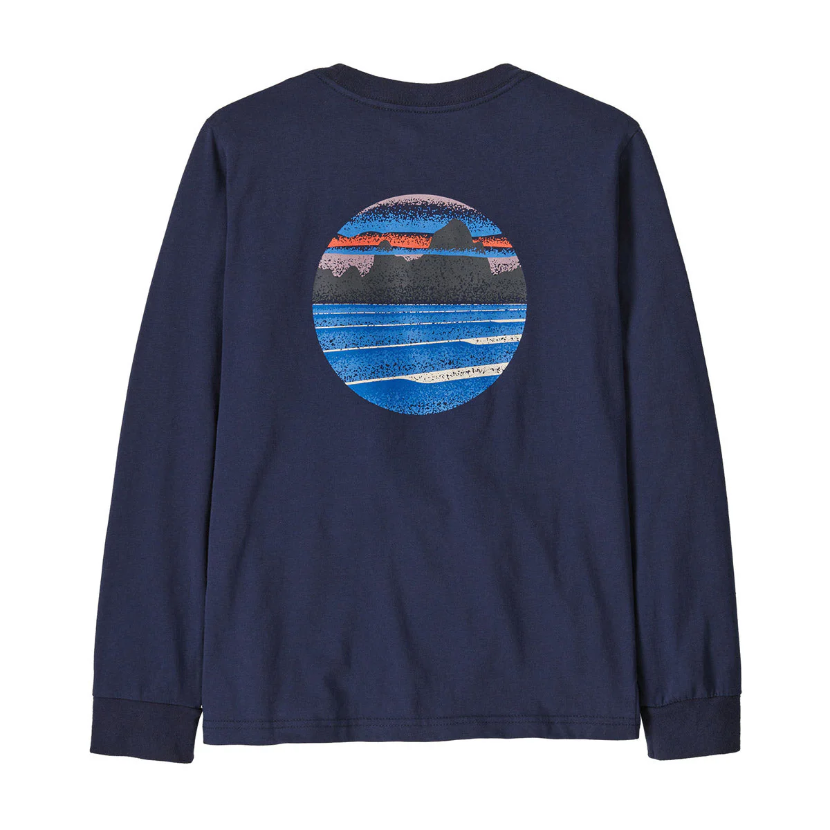 Kids' Long-Sleeved Skyline Stencil T-Shirt