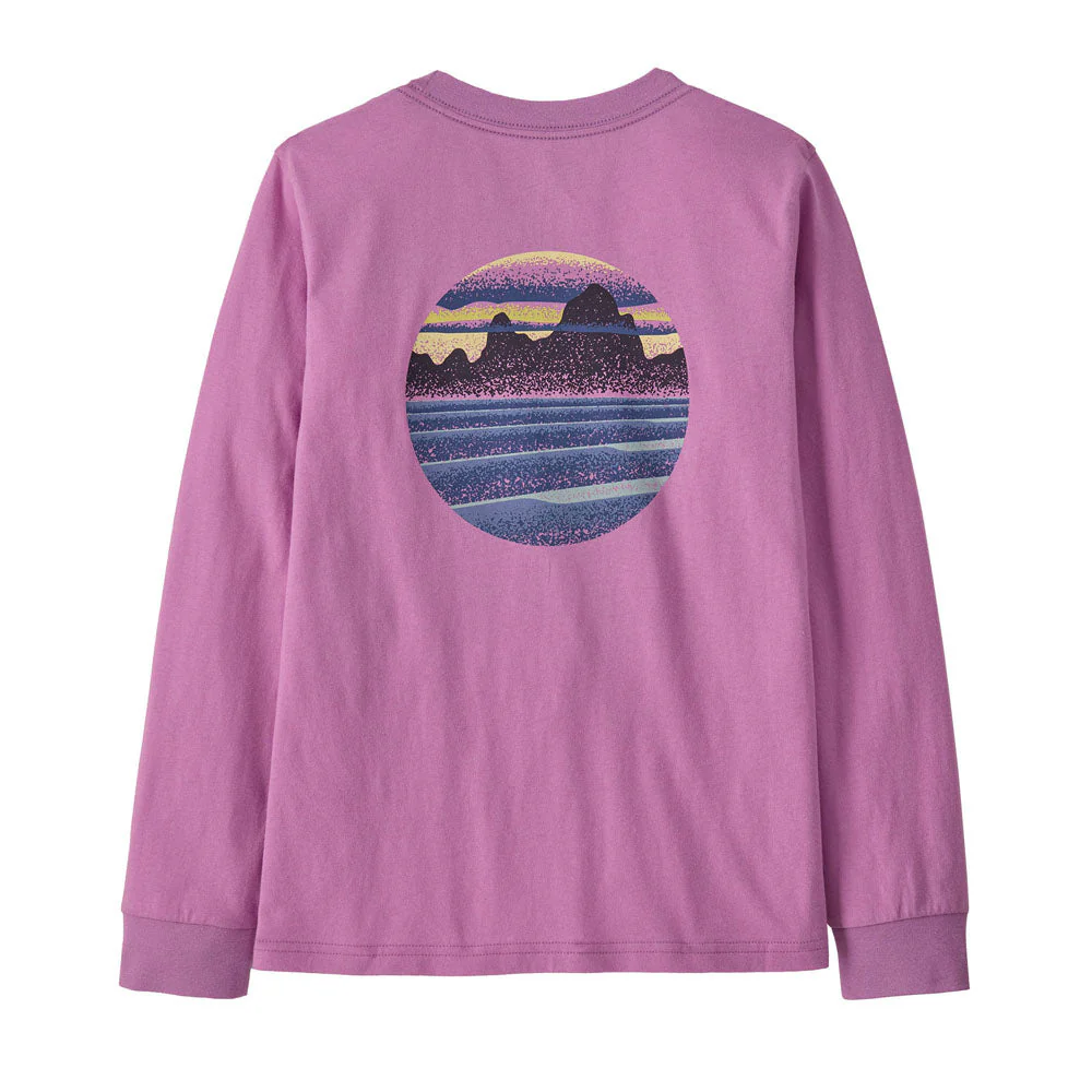 Kids' Long-Sleeved Skyline Stencil T-Shirt - Image 5