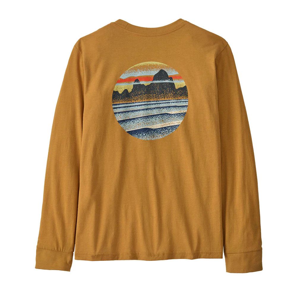 Kids' Long-Sleeved Skyline Stencil T-Shirt - Image 6