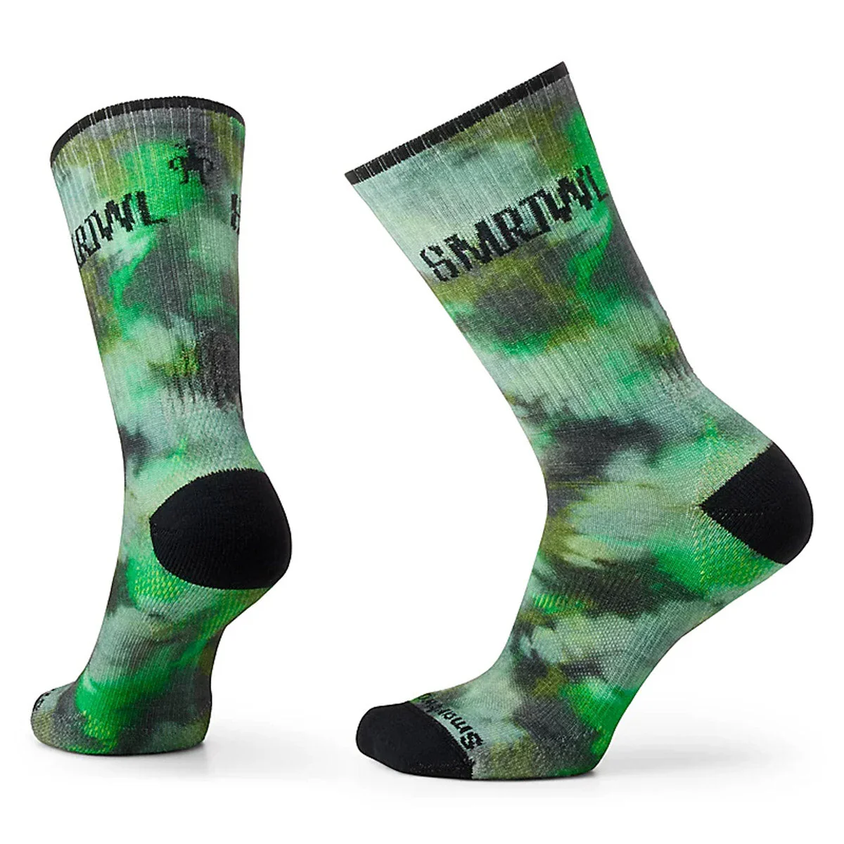 Athletic Far Out Tie Dye Print Targeted Cushion Crew Socks - Image 2