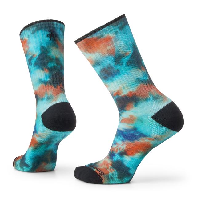 Athletic Far Out Tie Dye Print Targeted Cushion Crew Socks - Image 4