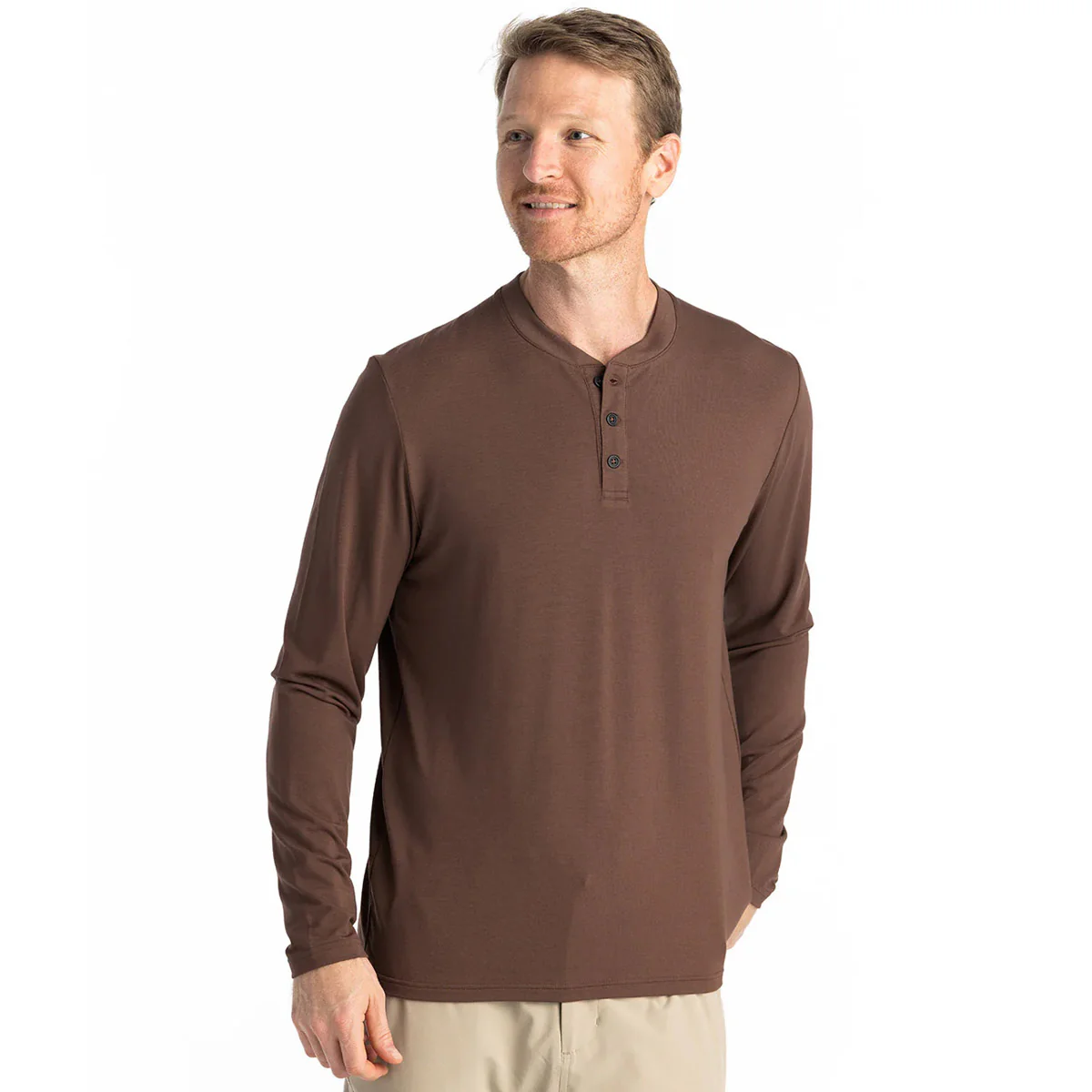Men's Bamboo Flex Long Sleeve Henley - Image 5