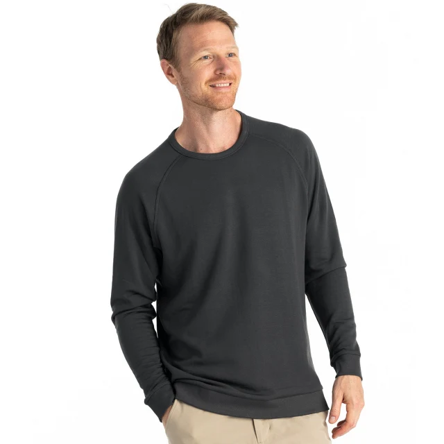 Men's Bamboo Lightweight Fleece Crew - Image 3