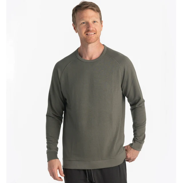 Men's Bamboo Lightweight Fleece Crew - Image 4