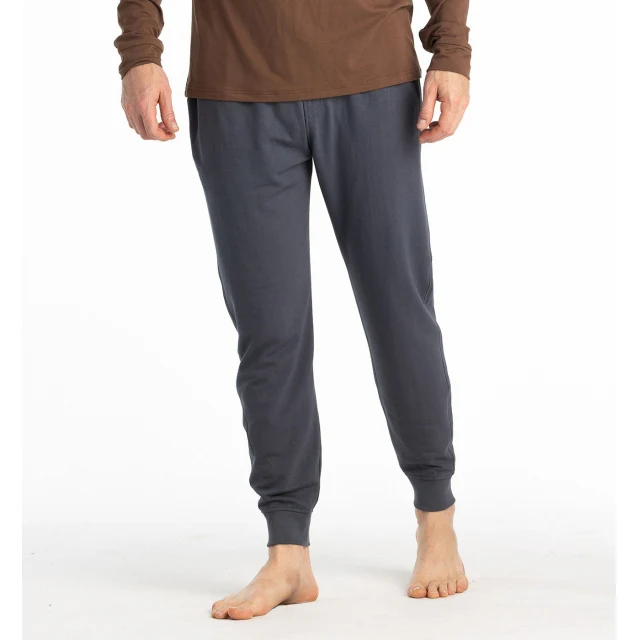 Mens Bamboo Lightweight Fleece Jogger - Image 2