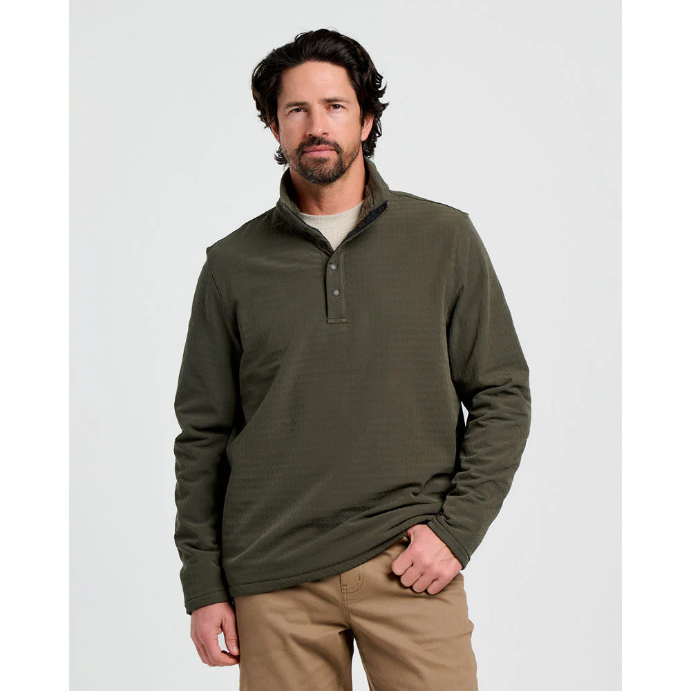 Men's Gridback Fleece Snap Pullover - Image 2