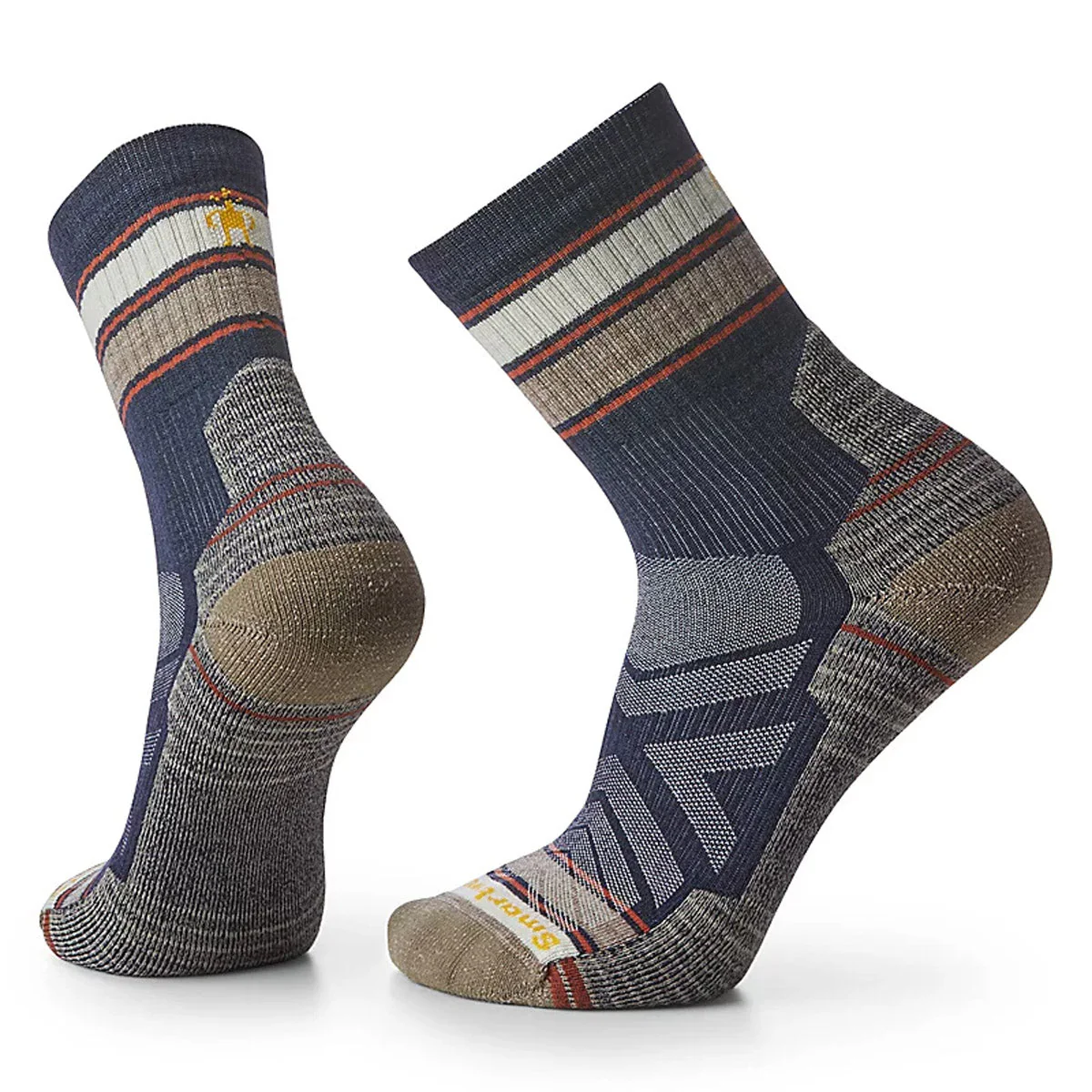 Men's Hike Light Cushion Striped Mid Crew Socks - Image 2