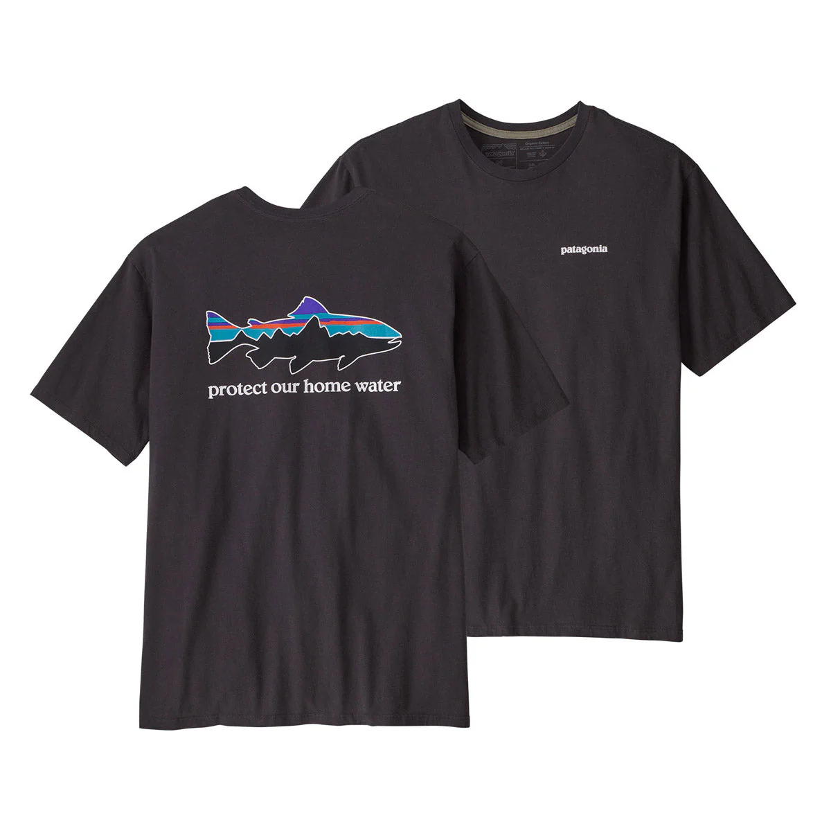 Men's Home Water Trout Organic T-Shirt - Image 3
