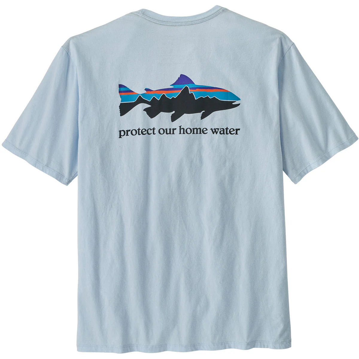Men's Home Water Trout Organic T-Shirt - Image 4