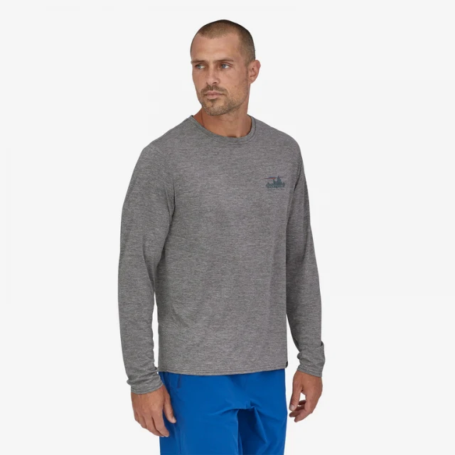 Men's Long-Sleeved Capilene Cool Daily Graphic Shirt - Image 6