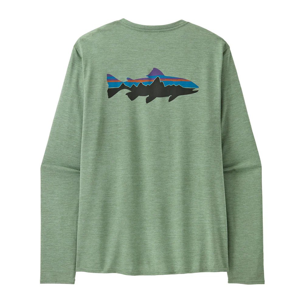 Men's Long-Sleeved Capilene Cool Daily Graphic Shirt - Waters - Image 12