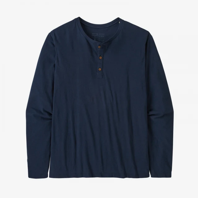 Men's Long-Sleeved Daily Henley - Image 3