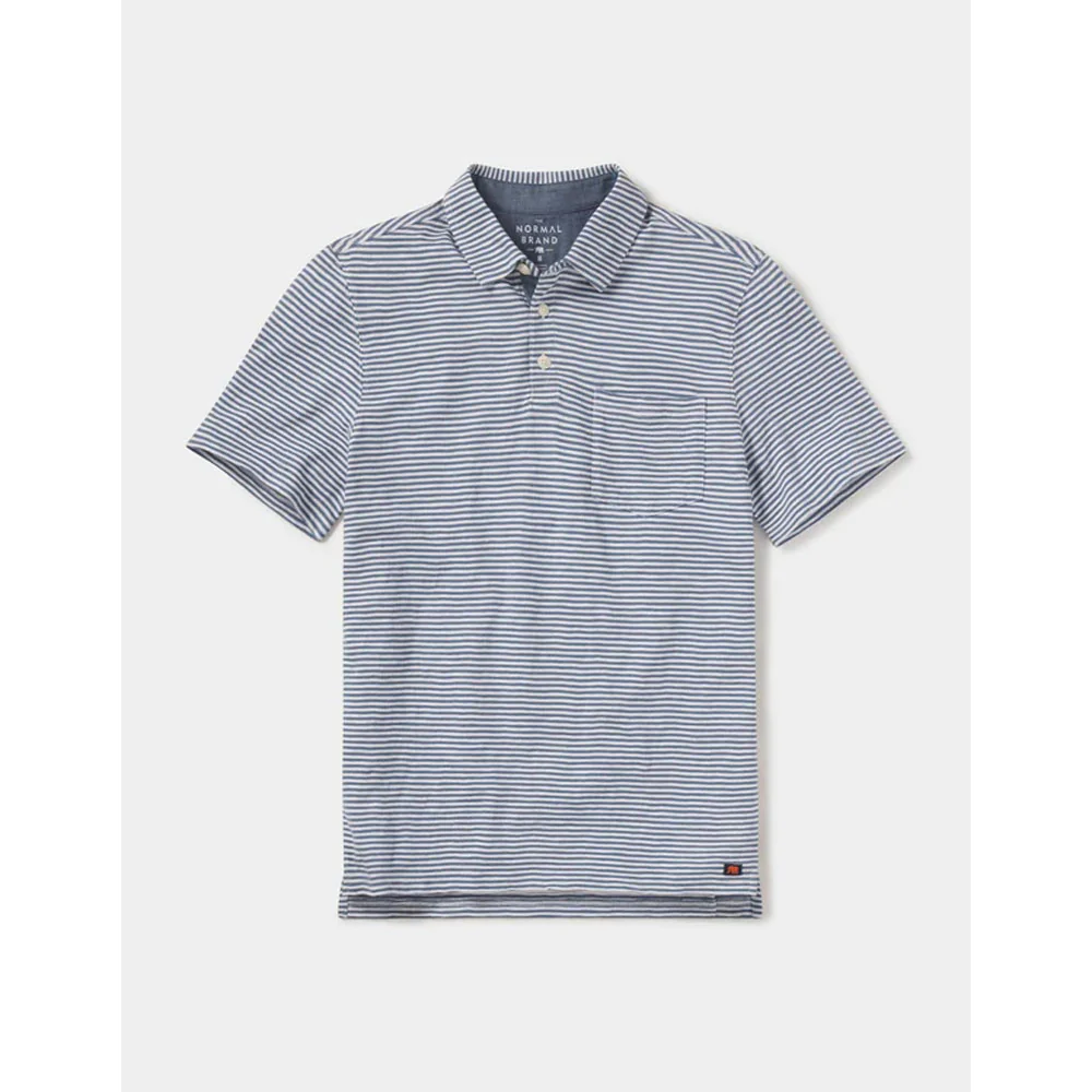 Men's Vintage Slub Pocket Polo - Image 4