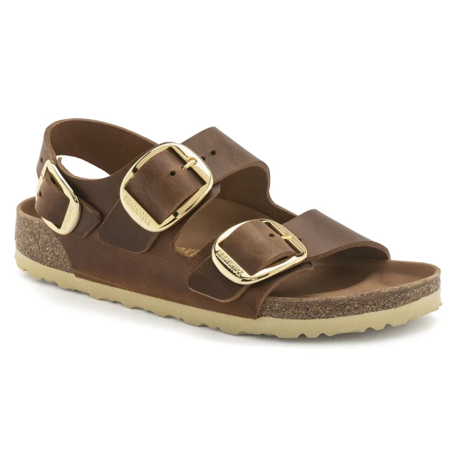 Milano Big Buckle Oiled Leather - Narrow