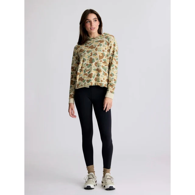 Women's Bamboo Lightweight Fleece Cropped Hoodie - Image 3