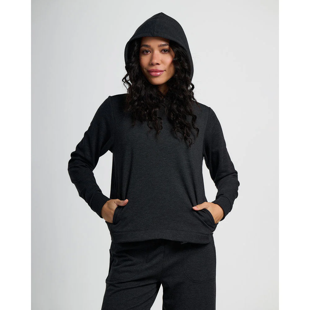 Women's Bamboo Lightweight Fleece Cropped Hoodie - Image 4