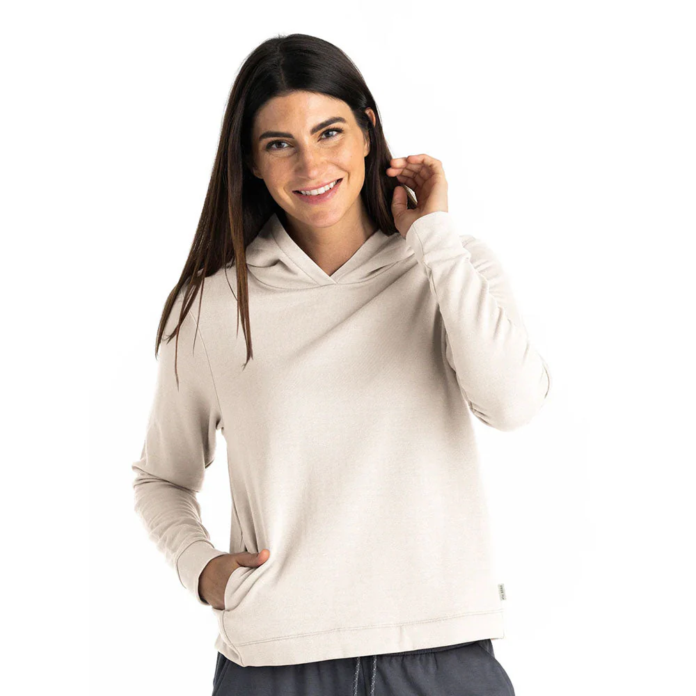 Women's Bamboo Lightweight Fleece Cropped Hoodie - Image 6