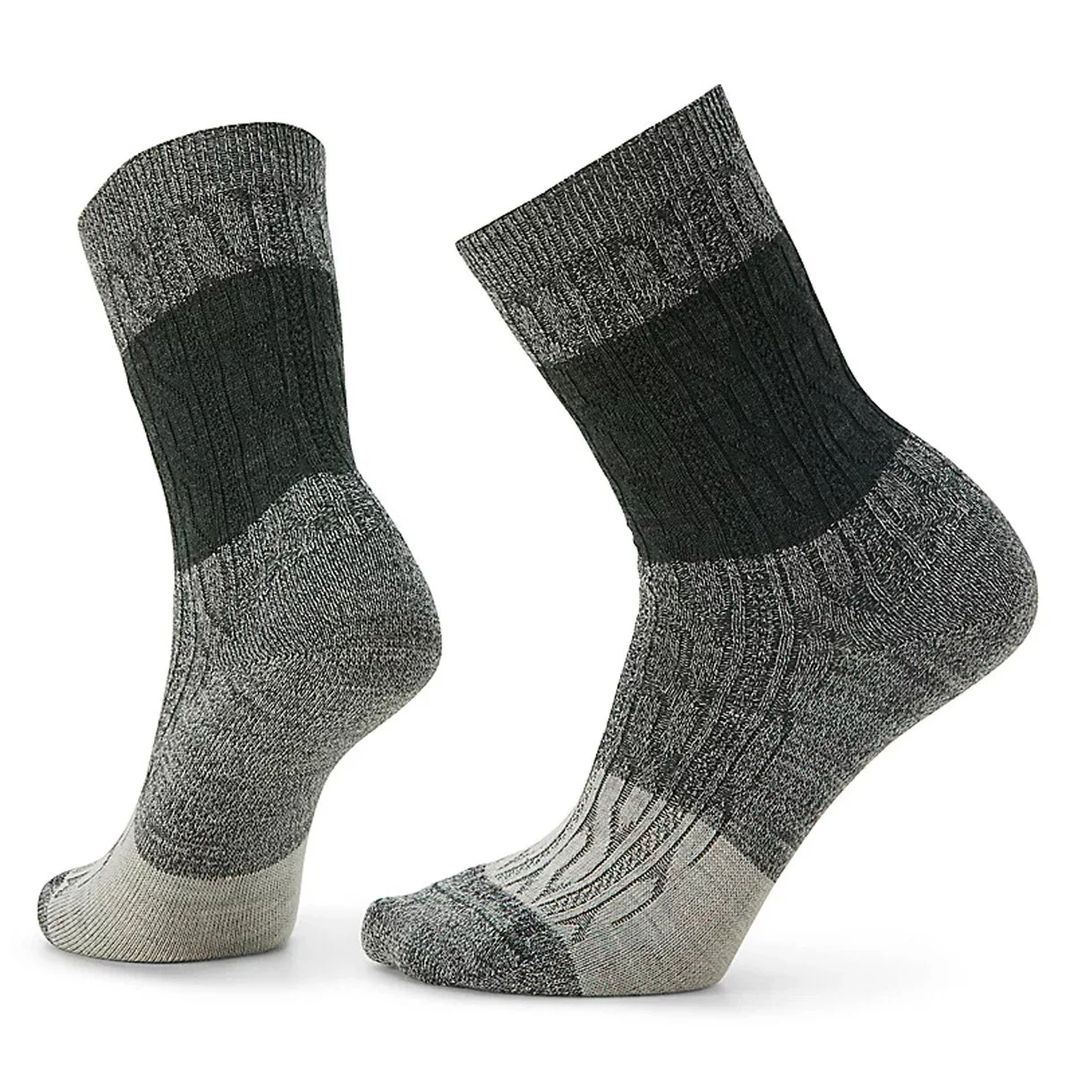 Women's Everyday Color Block Cable Crew Socks - Image 2