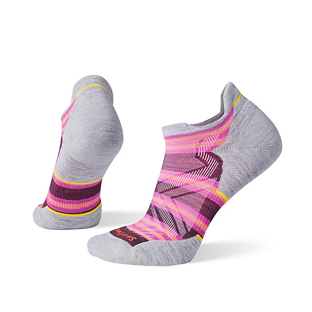 Women's Run Targeted Cushion Stripe Low Ankle Socks - Image 3