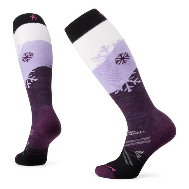 Women's Ski Full Cushion Snowpocalypse Pattern Over The Calf Socks - Image 5