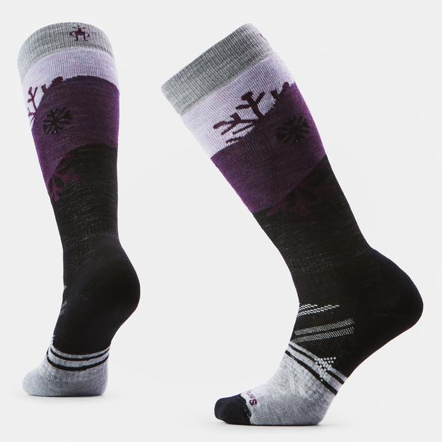 Women's Ski Full Cushion Snowpocalypse Pattern Over The Calf Socks - Image 6