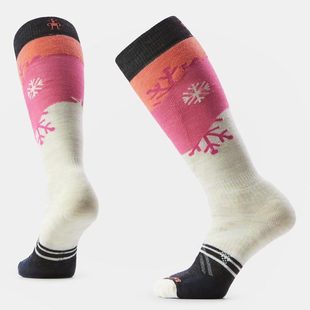 Women's Ski Full Cushion Snowpocalypse Pattern Over The Calf Socks - Image 7